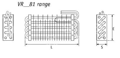 výparník statický Rivacold, VR31081, 8 trubek, 75x175x3100